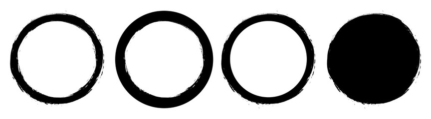 Grunge brush banners, isolated splash texture. Grunge design template vector elements.