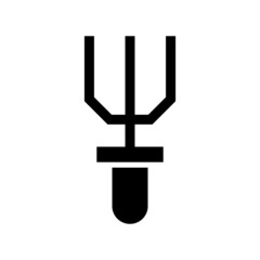 gardening fork icon or logo isolated sign symbol vector illustration - high quality black style vector icons
