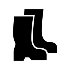 gumboots icon or logo isolated sign symbol vector illustration - high quality black style vector icons
