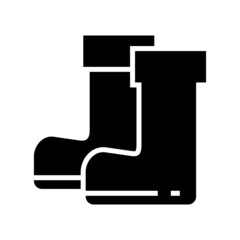gumboots icon or logo isolated sign symbol vector illustration - high quality black style vector icons
