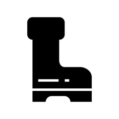 gumboots icon or logo isolated sign symbol vector illustration - high quality black style vector icons
