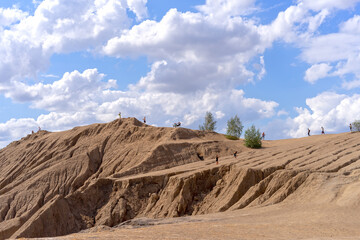 Career from coal mines. Konduki, Tula region, Romancevskie mountains.