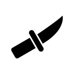 hunting knife icon or logo isolated sign symbol vector illustration - high quality black style vector icons

