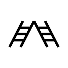 ladder icon or logo isolated sign symbol vector illustration - high quality black style vector icons
