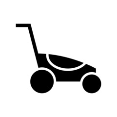 lawn mowe icon or logo isolated sign symbol vector illustration - high quality black style vector icons
