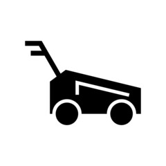 lawn mowe icon or logo isolated sign symbol vector illustration - high quality black style vector icons
