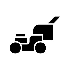 lawn mowe icon or logo isolated sign symbol vector illustration - high quality black style vector icons
