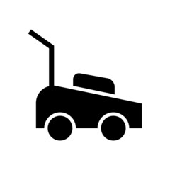 lawn mowe icon or logo isolated sign symbol vector illustration - high quality black style vector icons
