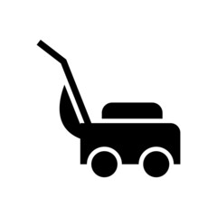 lawn mowe icon or logo isolated sign symbol vector illustration - high quality black style vector icons
