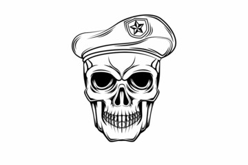 skull soldier vector