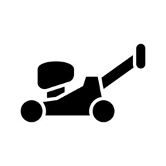 lawn mowe icon or logo isolated sign symbol vector illustration - high quality black style vector icons
