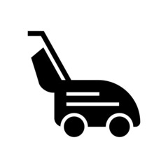 lawn mowe icon or logo isolated sign symbol vector illustration - high quality black style vector icons
