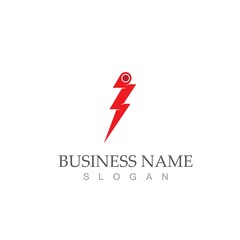 flash thunderbolt logo template