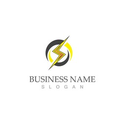 flash thunderbolt logo template