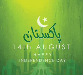 Pakistan Independence Day Abstract wallpaper image design theme