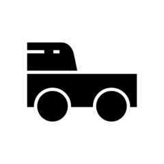 mini tractor icon or logo isolated sign symbol vector illustration - high quality black style vector icons
