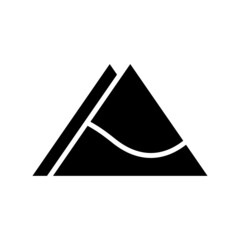 mountains knife icon or logo isolated sign symbol vector illustration - high quality black style vector icons
