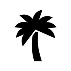 palm tree icon or logo isolated sign symbol vector illustration - high quality black style vector icons
