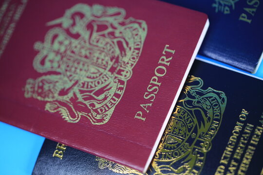 2020 December 1, Hong Kong: British National Overseas (hong Kong) Old One, New One, And HKSAR Passport. Two Official Passport In Hong Kong.