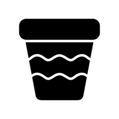pot icon or logo isolated sign symbol vector illustration - high quality black style vector icons
