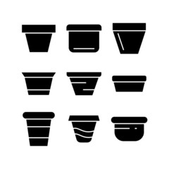 pot icon or logo isolated sign symbol vector illustration - high quality black style vector icons
