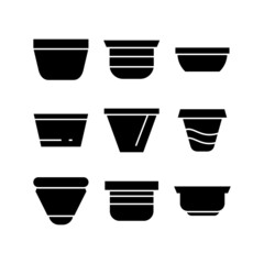 pot icon or logo isolated sign symbol vector illustration - high quality black style vector icons
