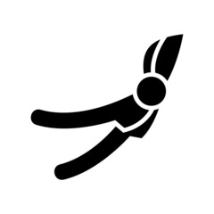 pruning shears icon or logo isolated sign symbol vector illustration - high quality black style vector icons
