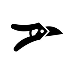 pruning shears icon or logo isolated sign symbol vector illustration - high quality black style vector icons
