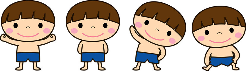 水泳をする子供