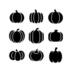 pumpkin icon or logo isolated sign symbol vector illustration - high quality black style vector icons
