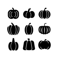 pumpkin icon or logo isolated sign symbol vector illustration - high quality black style vector icons
