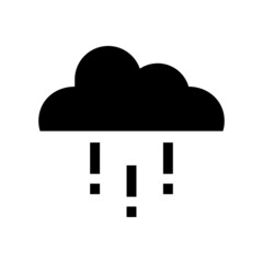 rainy weather icon or logo isolated sign symbol vector illustration - high quality black style vector icons
