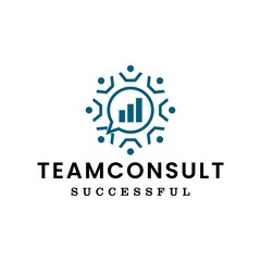 A clean and modern logo about teams and consulting.
EPS 10, Vector.
