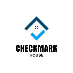 Modern, simple and unique logo about the house and checkmark.
EPS 10, Vector.