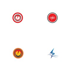 flash thunderbolt logo template