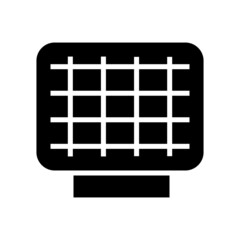 solar panel icon or logo isolated sign symbol vector illustration - high quality black style vector icons
