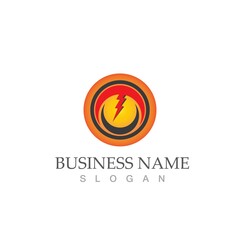 flash thunderbolt logo template
