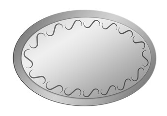 Modern oval mirror wall glass