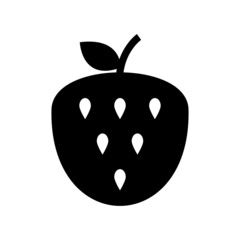 Obraz premium strawberry icon or logo isolated sign symbol vector illustration - high quality black style vector icons 