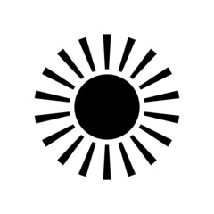 sun icon or logo isolated sign symbol vector illustration - high quality black style vector icons
