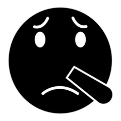 Vector Liar Glyph Icon Design