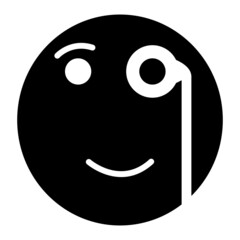 Vector Observing Glyph Icon Design