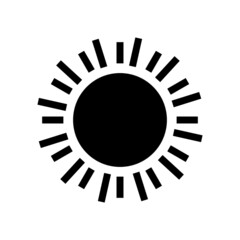 sun icon or logo isolated sign symbol vector illustration - high quality black style vector icons
