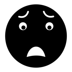 Vector Bored Glyph Icon Design