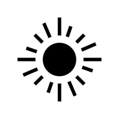 sun icon or logo isolated sign symbol vector illustration - high quality black style vector icons

