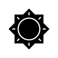 sun icon or logo isolated sign symbol vector illustration - high quality black style vector icons
