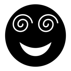 Fototapeta premium Vector Dizzy Glyph Icon Design