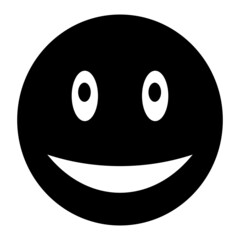 Vector Smiling Glyph Icon Design