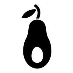 Vector Avocado Glyph Icon Design