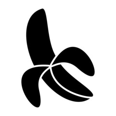 Vector Banana Glyph Icon Design
